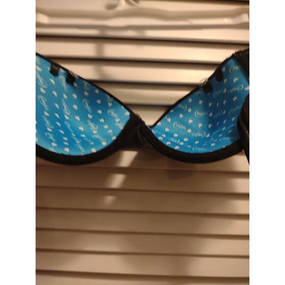 CANDIE'S Size 36B Nylon Spandex Black multiway Wired Push Up Padding Bra - Picture 5 of 11